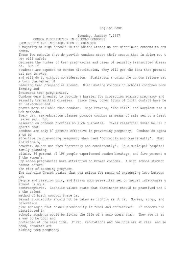 Teen promiscuity essay 08 picture