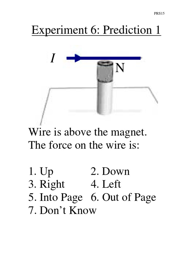 Experiment 6: Prediction 1 | PDF