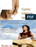 Conferencia Como Interprestar La Biblia