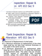 TDI41 Tank Inspection Repair & Alteration API 653 Sec 9