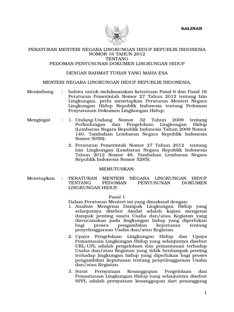 Contoh Dokumen Amdal Perusahaan Pdf