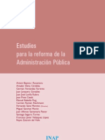 Estudios para La Reforma de La Administración Pública