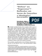 Defesa Ou Segurança. Reflexões em Torno de Conceitos e Ideologias