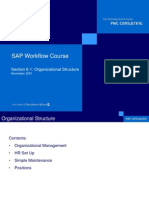 SAP Workflow Course: Section 6-1: Organizational Structure