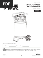 Download Lowes 0461679 20 Gallon 20-Gal Portable Air Compressor Blue Hawk Model 0132055 Users Guide Manual 461679pdf by BanditoX SN171112604 doc pdf