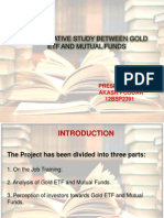 Gold and Mutual Fund Study