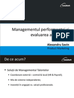 Planuri de Performanta in Charisma HCM 2013