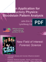 Bloodstain Pattern Analysis (CS-AAPT)