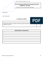 Check-list de Auditoria Interna Do Sga - 14001