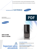 Manual Samsung D780