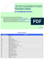 Liste Ecoles Publiques Maroc - Prerequis PDF