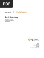 Vyatta - Basic Routing