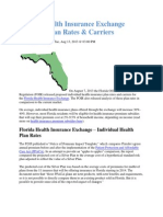 Florida Health Insurance Exchange Update