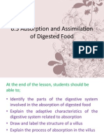 6.5 Absorption and Assimilation of Digested Food