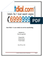 Just Dial-A Case Study in Service Marketing: Submitted To: Prof. Devang Patel