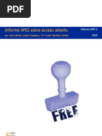 informe APEI sobre Acceso Abierto