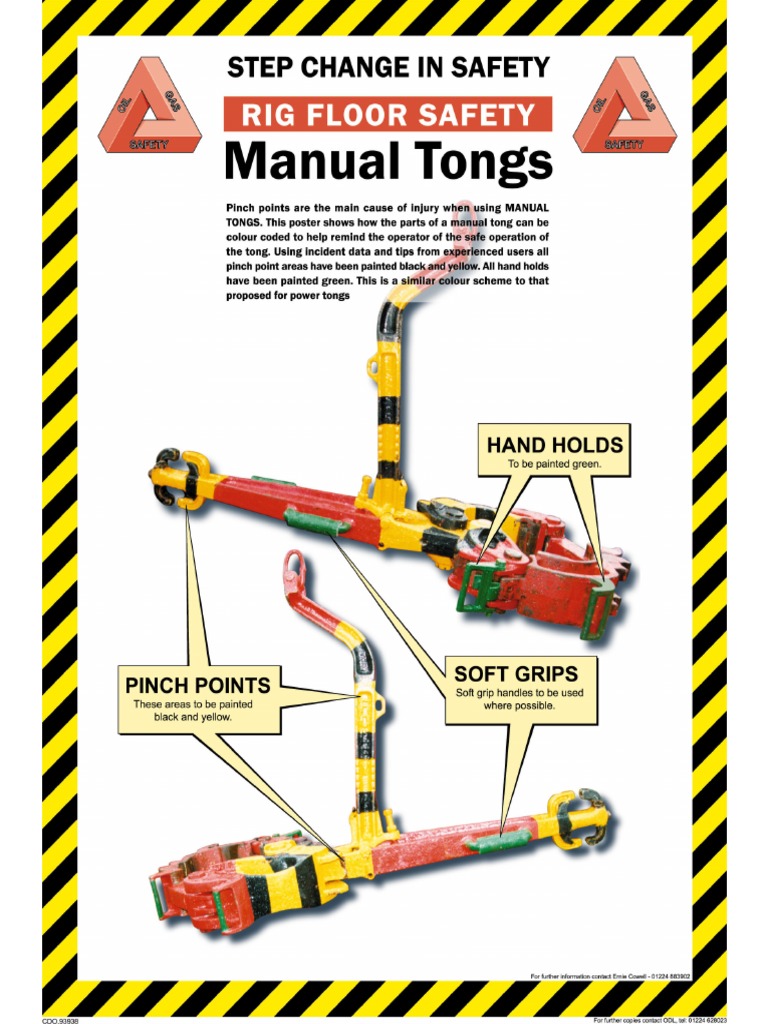 Rig Floor Safety Manual Tongs PDF