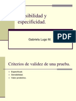 Sensibilidad y Especificidad