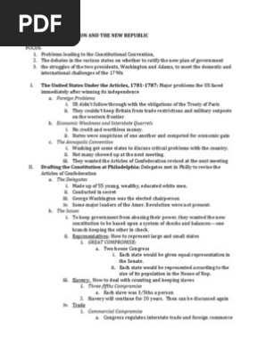 Ch.6 Amsco APUSH Outline | PDF | United States Bill Of Rights | United  States Constitutional Law