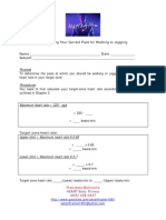 Determining Correct Pace For Walking or Jogging