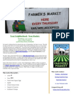 Your Neighborhood. Your Market.: Thursdays, 2:30-6:30pm June 20 Thru October 31 230 Bowdoin Street, Dorchester