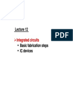 Integrated Circuits Basic Fabrication Steps IC Devices