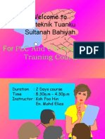 Welcome To Politeknik Tuanku Sultanah Bahiyah.: For PLC and CX-Programmer Training Course