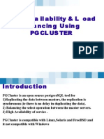 Hig H Ava Il Ability & L Oad Balancingusing Pgcluster