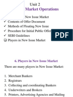 Capital Market Operations: Unit 2