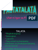 Filipino 1 Pagtatalata