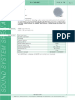 Ceiling speaker 6W circular ceiling speaker datasheet