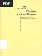 Bernabe Alberto Platon y El Orfismo