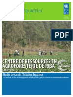 Études de Cas PNUD: CENTRE DE RESSOURCES EN AGROFORESTERIE DE RIBA, Cameroun