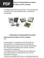 Aula 13 Processamento de Dados Na Ucp