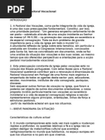 Bases Para a Pastoral Vocacional - 2004
