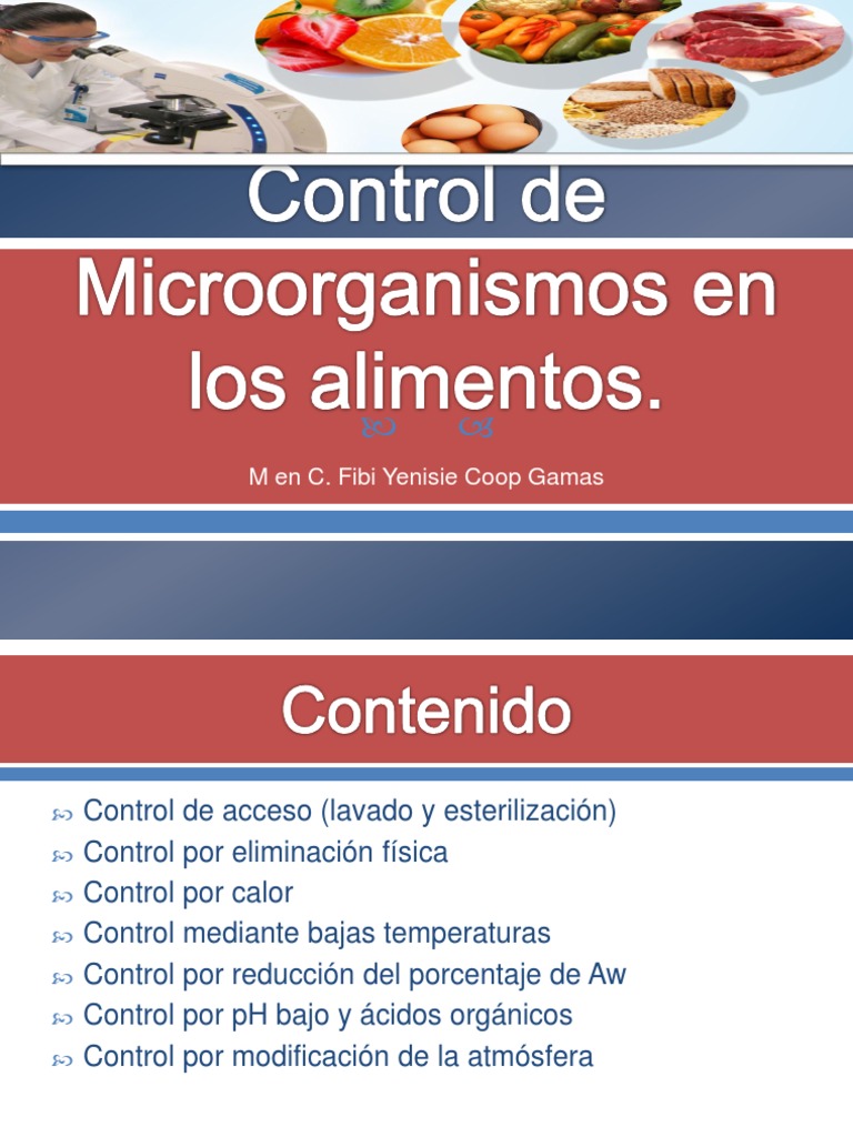 Control de Microorganismos en Los Alimentos | PDF | Las bacterias ...