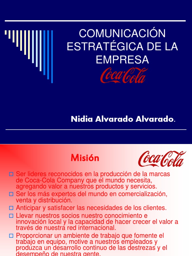 Comunicacion Estrategica Caso CocaCola Company  Coca Cola  Liderazgo