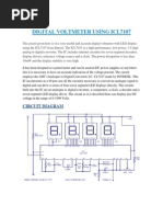 Digital Voltmeter Using Icl7107