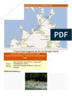 Air Distance Between Cagayan de Oro and Siargao Island