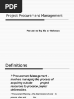 Download Project Procurement Management by Zia ur Rehman SN17131095 doc pdf