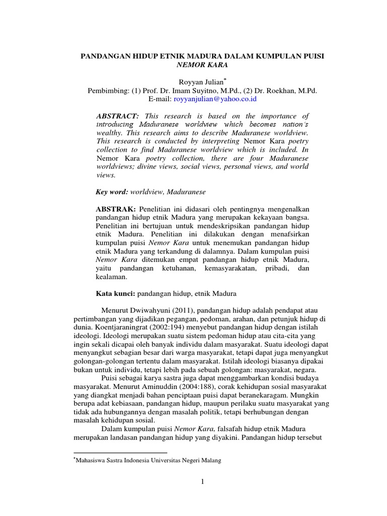 Contoh Artikel Contoh Artikel Non Penelitian