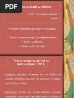 Correntes teóricas da Psicologia