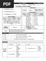 Download 8th Grade the Simple Future Tense One Day by Michely Zanella SN171333391 doc pdf