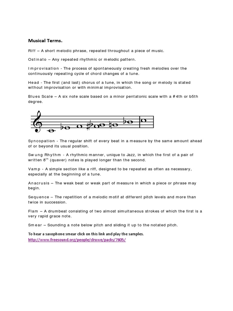 Musical Terms PDF
