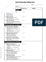 Placement Conversation Rating Form