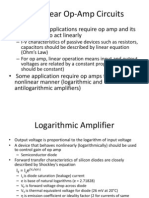 Nonlinear Op-Amp Circuits and Logarithmic Amplifiers