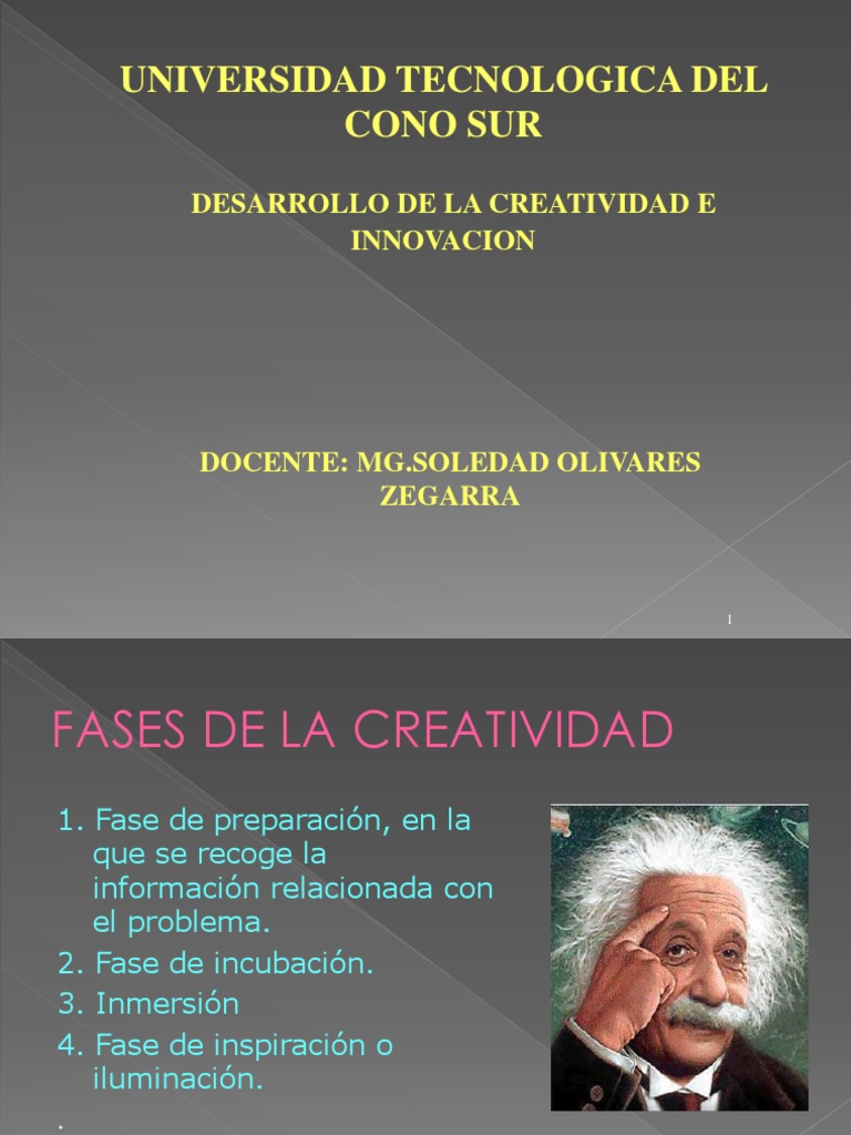Fases del Proceso Creativo e Innovador | PDF | Creatividad | Mente ...