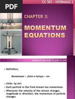 MOMENTUM EQUATIONS