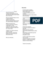 Memories Recuerdos: No Hay Otra Opción Le Recé A Los Dioses para Que Te Quedarás