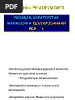 Download Materi Pelatihan Penulisan Proposal Program Kreativitas Mahasiswa Kewirausahaan PKMK 2008 by sofa_alfian SN171347409 doc pdf
